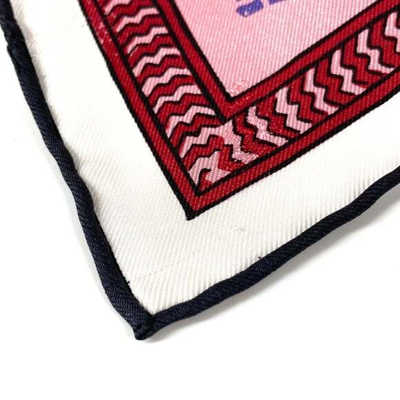 HERMES Pink Silk Scarf - Picture 7 of 12
